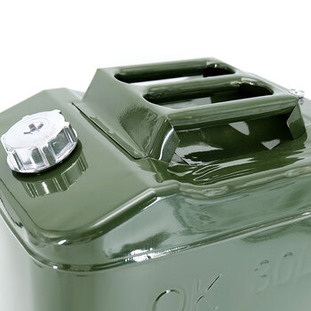 冰禹 BY-3058  工业汽油桶 柴油桶 加油壶 大铁桶 化工桶 汽车备用油箱 三柄油桶 卧式30L