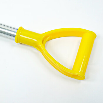 海斯迪克 HK-8021 除雪铲 大号塑料锹推雪板 雪锹除雪工具铁杆 金黄色总长131cm