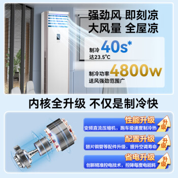 美的（Midea）中央空调5匹柜式空调 5p立式商用柜机 单冷变频新能效380V LF-120LW/BSN8Y-PA401(B3)A包5米铜管