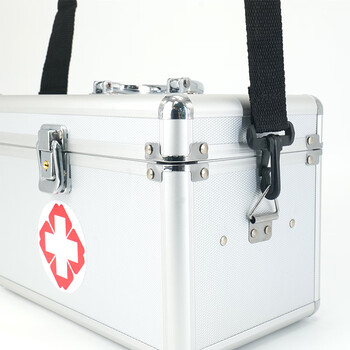 冰禹 BYaf-40 多功能铝合金医药箱 手提急救药箱 急救医药箱 9寸（25*15*16cm）