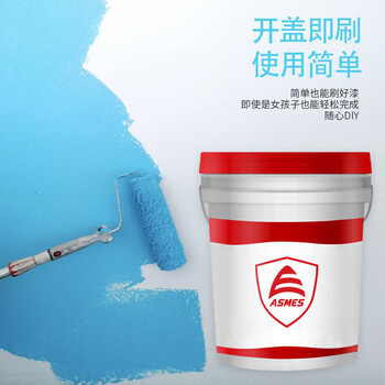阿斯密 ASMES ASW611 全天候超级外墙面漆耐候 抗藻乳胶漆环保涂料 20kg 黄绿色