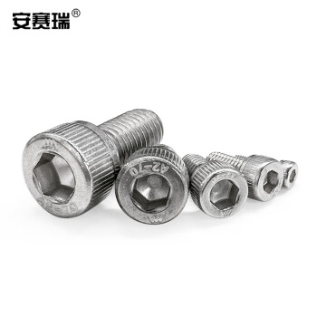 安赛瑞 国标不锈钢内六角螺丝  304不锈钢圆柱头内六角螺丝（500颗装）M3*5mm 21701