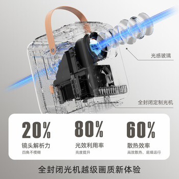 Rigal（瑞格尔）E21 投影仪家用智能投影机家庭影院投影电视（全封闭光机 自动对焦 真1080P分辨率）
