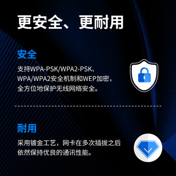 水星（MERCURY）WiFi6免驱动usb无线网卡台式机专用 wifi接收器台式电脑笔记本主机网络wifi发射 内置天线 UX3
