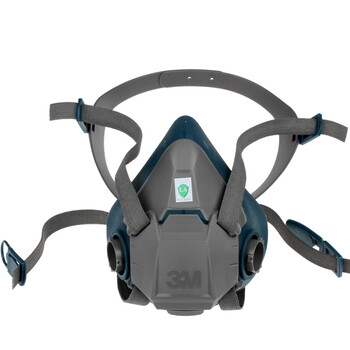 3M 6502 硅胶防尘面具 防PM2.5喷漆装修工作防护面罩 不含滤毒盒 1个/袋 定做