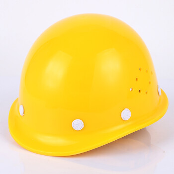 重安（CHONG AN）68A型安全帽 盔式透气孔ABS安全帽（配防近电报警器） 黄色