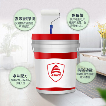 阿斯密 ASMES ASN210 净味超白内墙漆环保无添加二合一内墙乳胶漆 面漆 20kg