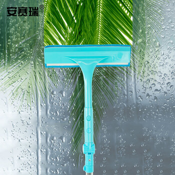 安赛瑞 擦窗器 伸缩杆玻璃刮水器 双面刮窗清洁工具 29×196cm 10670