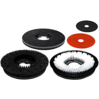 舒蔻（Supercloud）洗地机配件175地刷地毯刷17寸针盘刷地清洗机 175地毯刷