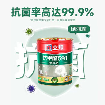 立邦抗甲醛净味五合一乳胶漆18L