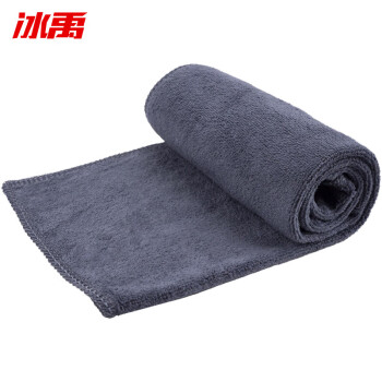 冰禹 BYjj-117 清洁抹布百洁布 装修工作毛巾清洁抹布30×60cm 灰色（10条）