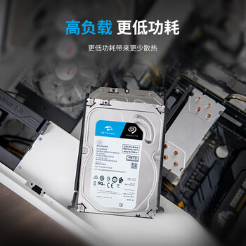 希捷（SEAGATE）安防硬盘 4TB 256MB SATA CMR垂直 机械硬盘 视频储存 数据恢复服务 希捷酷鹰 3.5英寸ST4000VX015