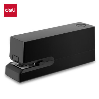 得力(deli)双电源电动订书机 黑色 TA750