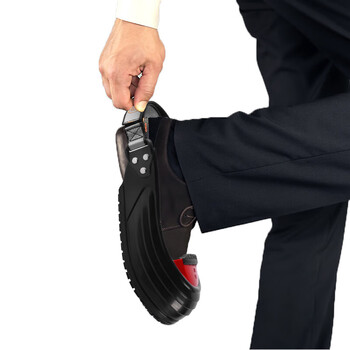 LIONGRIP 防砸鞋套钢头安全劳保鞋防滑访客鞋套橡胶 XGX-TK3 红色M(39-43)