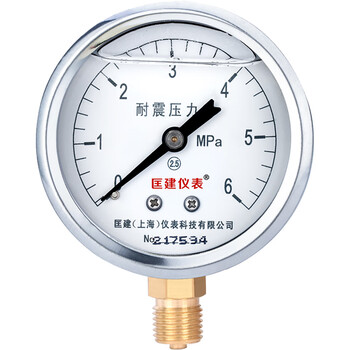 匡建仪表（CONJANT）YTN-60 耐震压力表 0-6mpa充油抗震型 测气压油压液压