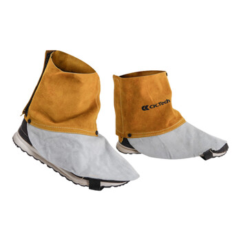 成楷科技 CKB-9300DF 电焊鞋套 防护脚套 烧焊护腿牛皮电焊脚盖