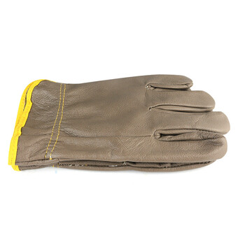 谋福 CNMF 9417 全牛皮电焊手套 电焊防护手套 焊工手套 焊接手套 劳保手套 (柔软款 深色)