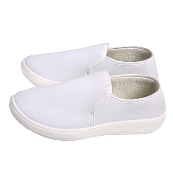 星工（XINGGONG）冬季防静电棉鞋 PVC中巾棉鞋 无尘防尘鞋保暖型 白色PVC底38码