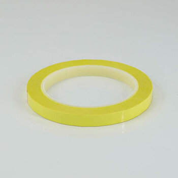 冰禹 BYaf-10 桌面定位胶带 6S标识划线胶带警示线 白标示贴条 黄色10mm*66m