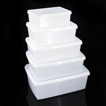 冰禹 BY-631 塑料周转箱 长方形大容量 一套（1-5号）