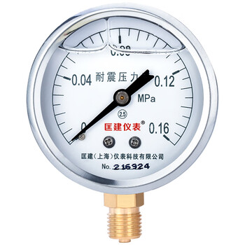 匡建仪表（CONJANT）YTN-60 耐震压力表0-0.16mpa充油抗震型测气压油压液压