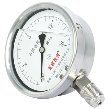 匡建仪表（CONJANT）YTN-100BF 304不锈钢耐震压力表 耐高温耐腐蚀 0-16mpa 表盘15厘米