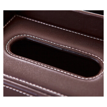 海斯迪克 HKY-269 酒店多功能皮革纸巾盒 客房遥控器抽纸收纳盒 黑色