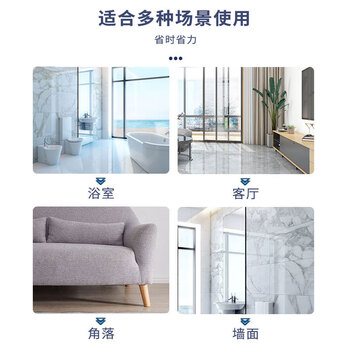 亿丽佳 滚轮式海绵拖把 吸水胶棉拖布 免手洗挤水式墩布 大号双排伸缩杆38cm