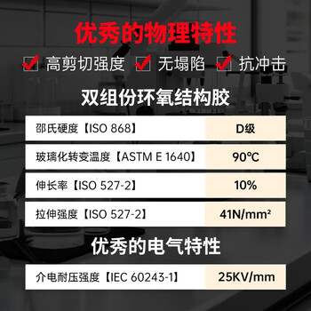 乐泰/loctite E-120HP ab胶工业通用型高强度抗震机械性能环氧树脂胶双组份2:1结构胶琥珀色 50ml 1支装