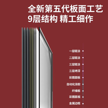 得力45*30cm小白板 纤维实芯金属边框小黑板家用儿童办公室会议教学挂式看板磁性磁力 涂鸦记录手持