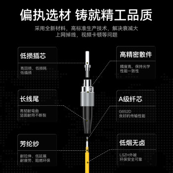 胜为（shengwei）工程电信级光纤跳线 FC-FC单模单芯3米 9/125低烟无卤环保外被 收发器尾纤 FSC-103