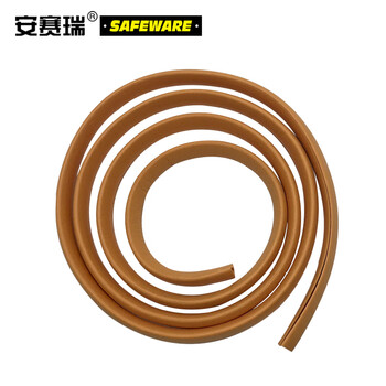 安赛瑞 卡入型中号防撞条（黄色）抗冲击防撞条 学校专用防撞条 18×32×2000mm 11695