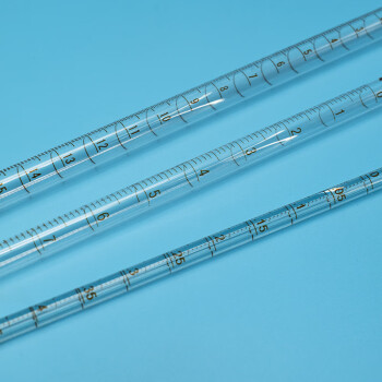 冰禹 AB40231 玻璃刻度吸管滴管 长吸管具环标吸管刻度吸量管移液管 蓝吸球（起订5个）