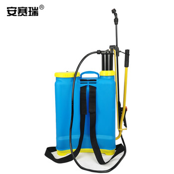 安赛瑞 手动喷雾器 16L手摇八角桶单管背负式喷壶 农用打药机农业园林杀虫 530173
