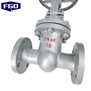 FGO 法兰闸阀 铸钢碳钢重型 标准16公斤 蒸汽 水 油开关闸阀  Z41H-16C DN40（配套法兰螺丝垫片）