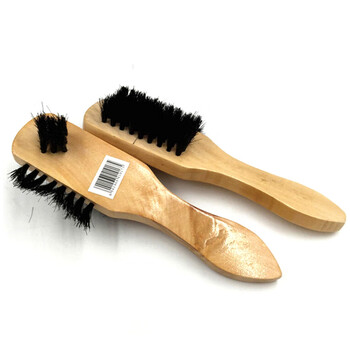 苏识 QJ0081 皮鞋刷鞋油刷软毛刷子三面毛带把鞋刷子  10个