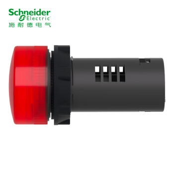 施耐德LED指示灯 XB2 LED型 红色 安装直径22mm 220VAC XB2BVM4LC 指示灯