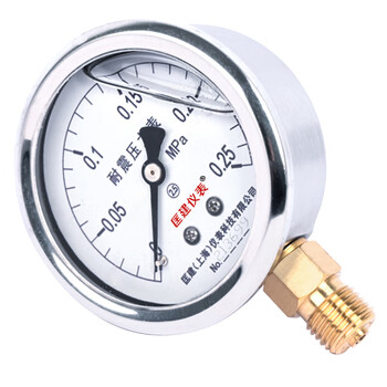 匡建仪表（CONJANT）YTN-60 耐震压力表 0-0.25mpa充油抗震型 测气压油压液压