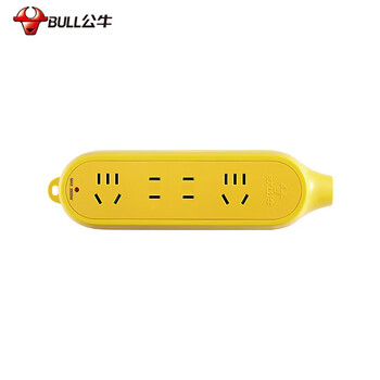 公牛 防摔插座摔不烂地拖工程长线  GN-C5 10A  4位 无线