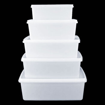 冰禹 BY-631 塑料周转箱 长方形大容量 一套（1-5号）