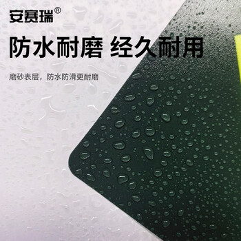 安赛瑞 经济型自发光地贴（安全出口 箭头向上）10片装 夜光安全出口地贴标识 295×145mm 21610