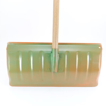 海斯迪克 钢制除雪铲 推雪板 环卫工具扫雪铲垃圾铲雪锹钢锹 颜色随机发货(含木杆) HK-123