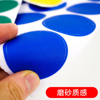 海斯迪克 5S6S管理定位贴（圆形50片）地贴标识 直径50mm 黄色 HKD-9