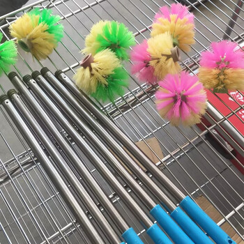 工霸（GONGBA）马桶刷卫生间多用洁厕刷 不锈钢杆圆形马桶刷 颜色随机 1把（10把起订）