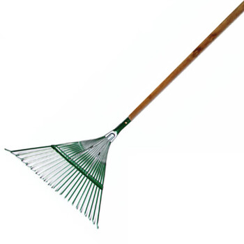 庄太太【加大加宽款22齿耙头+1.2米木柄】不锈钢伸缩落叶草坪草耙子农用工具