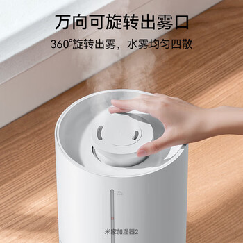 小米 加湿器 卧室轻音家用办公室桌面 迷你空气加湿 银离子材料上加水大容量 MJJSQ06DY