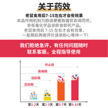 鼠道难 老鼠药灭老鼠家用耗子杀鼠剂捕鼠灭鼠神器*5包