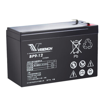 VISENCH威神BP9-12 ups电源电池免维护铅酸蓄电池12V9AH 门禁用报警主机安防电梯玩具车通用型