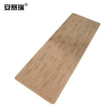 安赛瑞 厨房洗手间浴室防滑垫 50×80cm 条纹驼色 700631