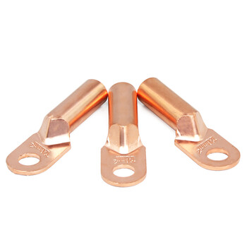 BOWERY DT铜鼻子电缆接头DT-120平方铜接线端子线鼻子酸洗堵油线耳紫铜端子厂家配送10只/包 1包